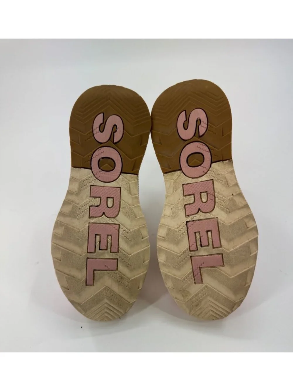 Sorel Youth Out N About Waterproof Duck Boots Size 4 Chalk/ Pink
